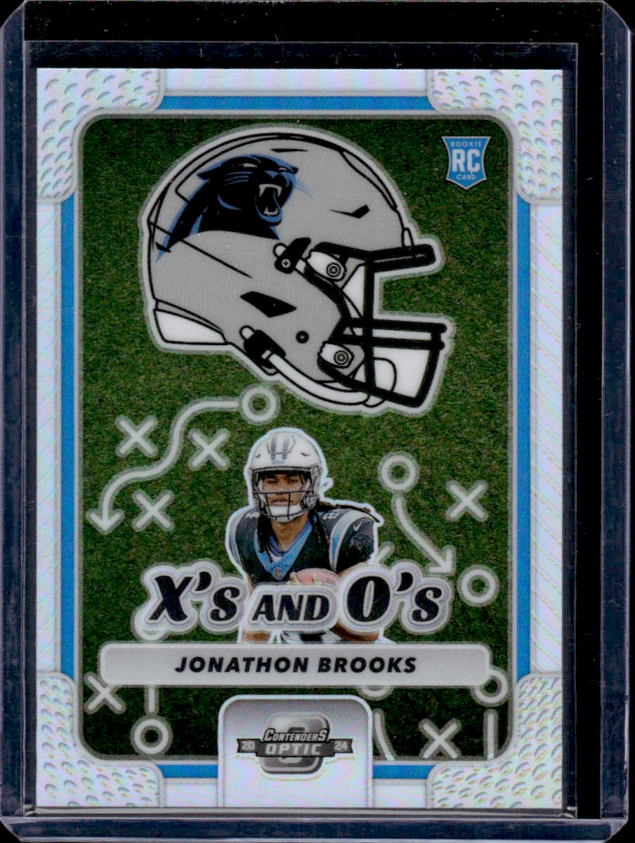 2024 Panini Contenders Optic Jonathon Brooks Xs and Os #XO-JBS