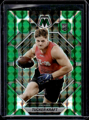 2023 Panini Mosaic Tucker Kraft Green Mosaic RC #368