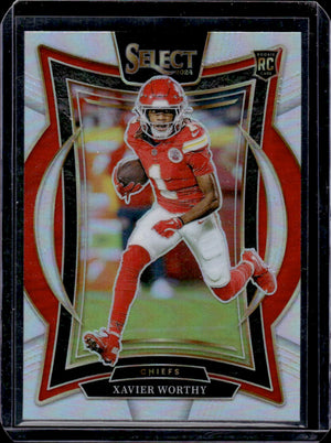 2024 Panini Select Xavier Worthy Silver Prizm RC #32