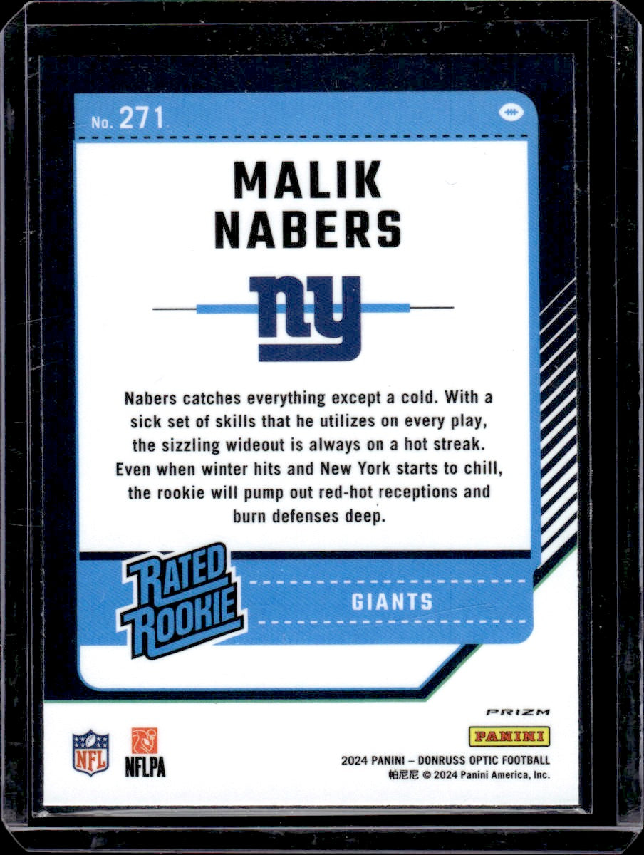 2024 Donruss Optic Malik Nabers Stars #271