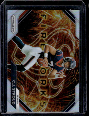 2023 Panini Prizm C.J. Stroud Fireworks Prizms Silver #F-10