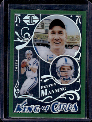 2022 Panini Illusions Peyton Manning King of Cards Emerald #KC-11