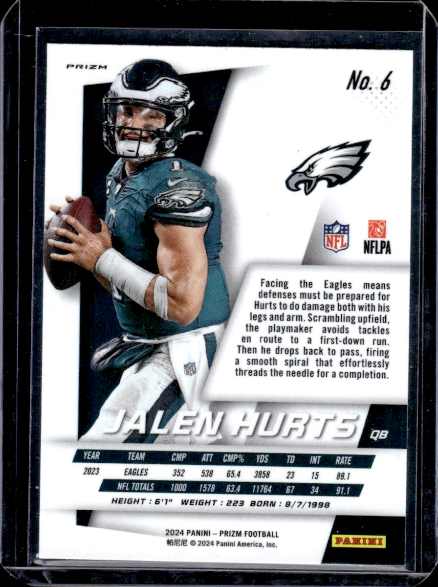 2024 Panini Prizm Jalen Hurts Prizm Flashback Silver Prizm #6