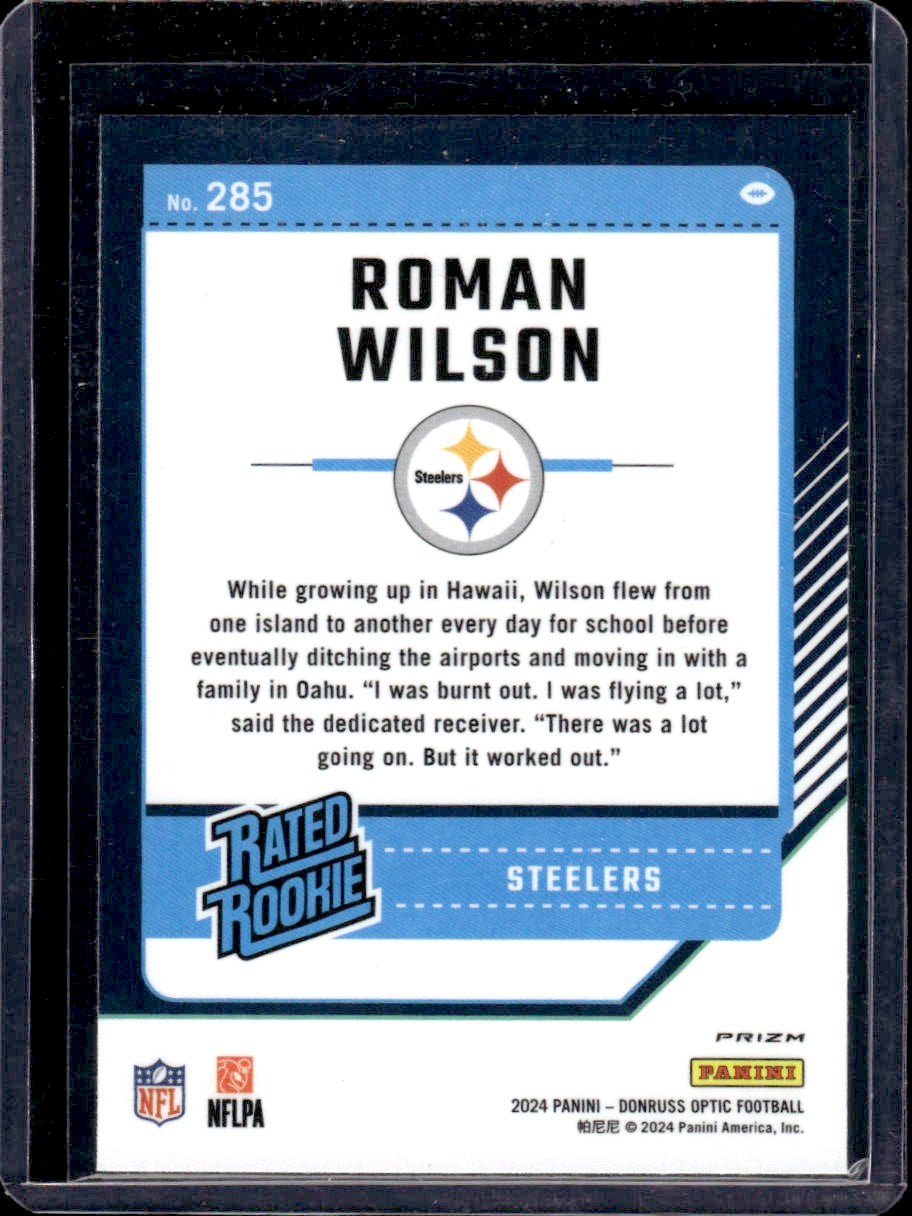 2024 Donruss Optic Roman Wilson Stars Red #285