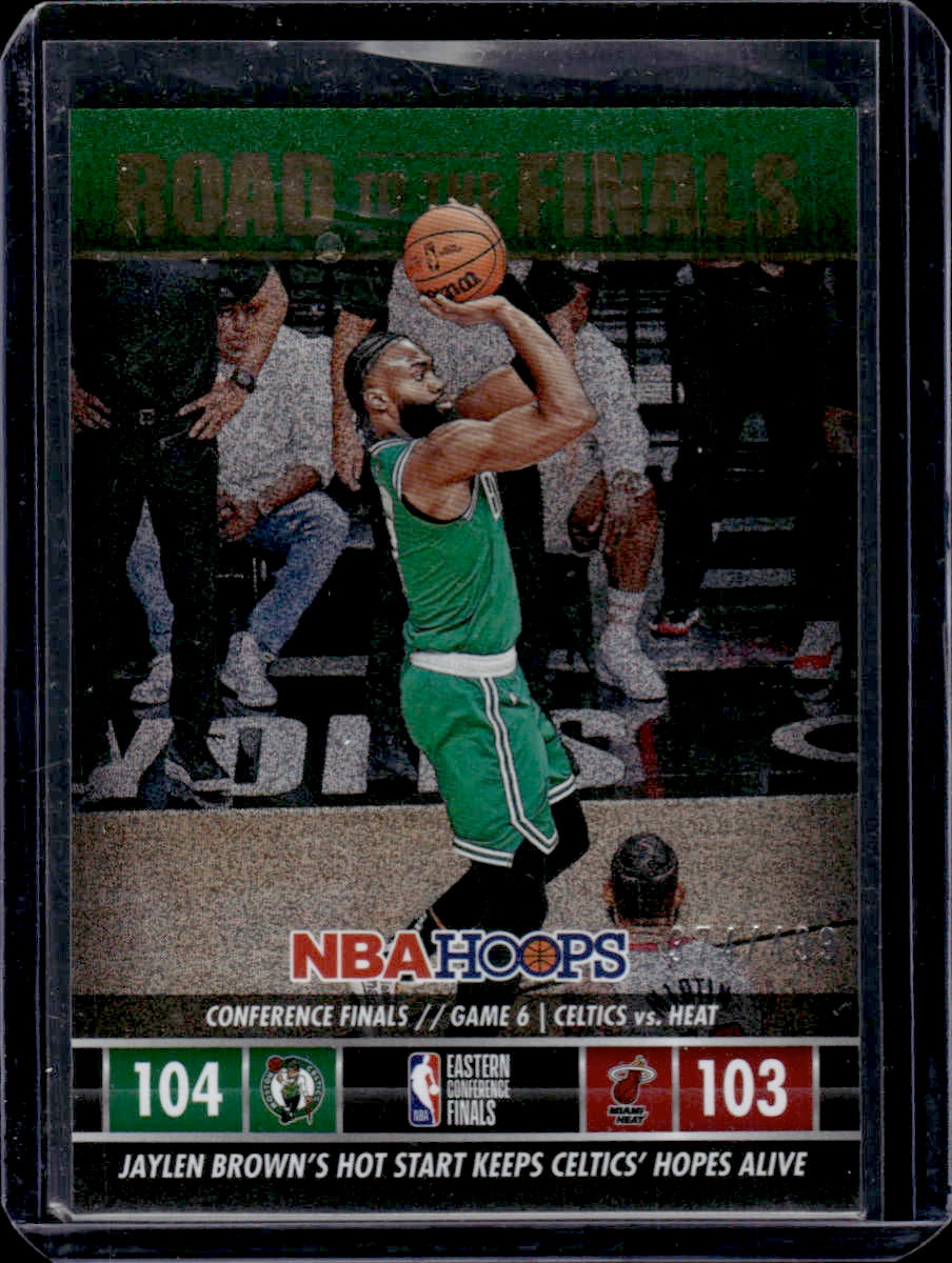 2023-24 Hoops Jaylen Brown Road to the Finals Conference Finals #/499 #12