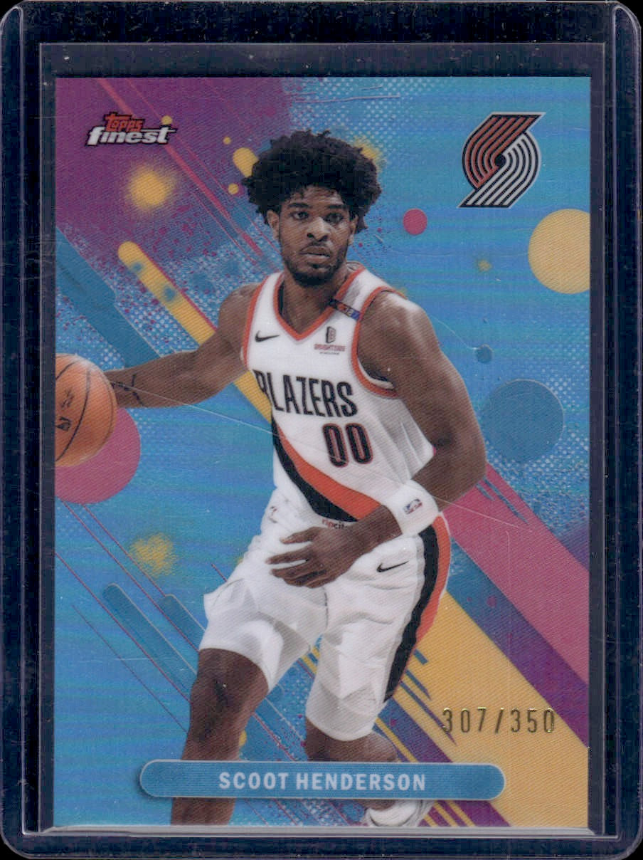 2025-26 Finest Scoot Henderson Sky Blue Refractor #/350 #69