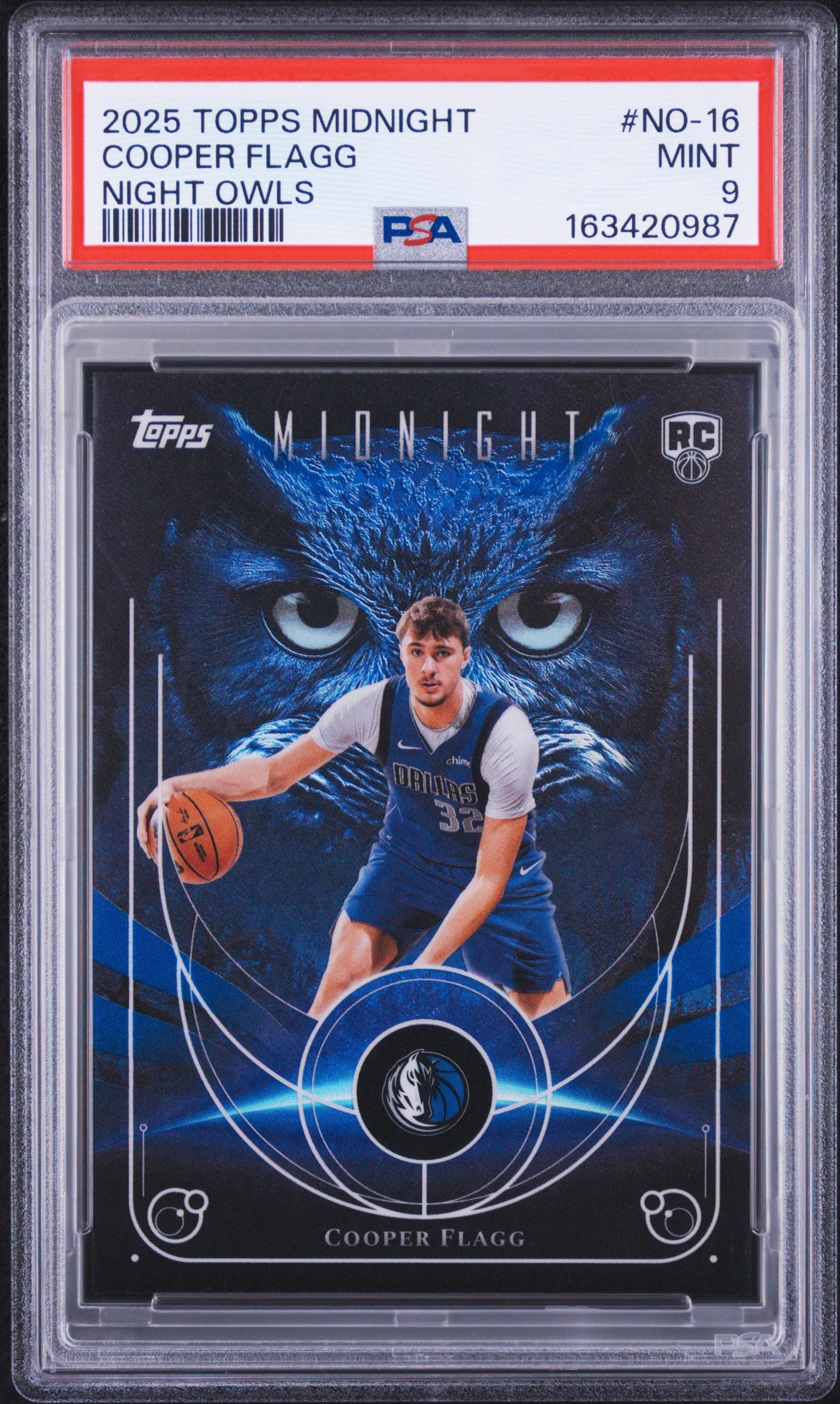 2025 Topps Midnight Night Owls Cooper Flagg #NO-16 PSA