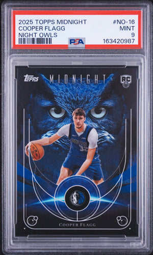 2025 Topps Midnight Night Owls Cooper Flagg #NO-16 PSA