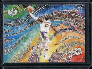 2024-25 Panini Court Kings LeBron James Artistry in Motion Burgundy #/125 #7