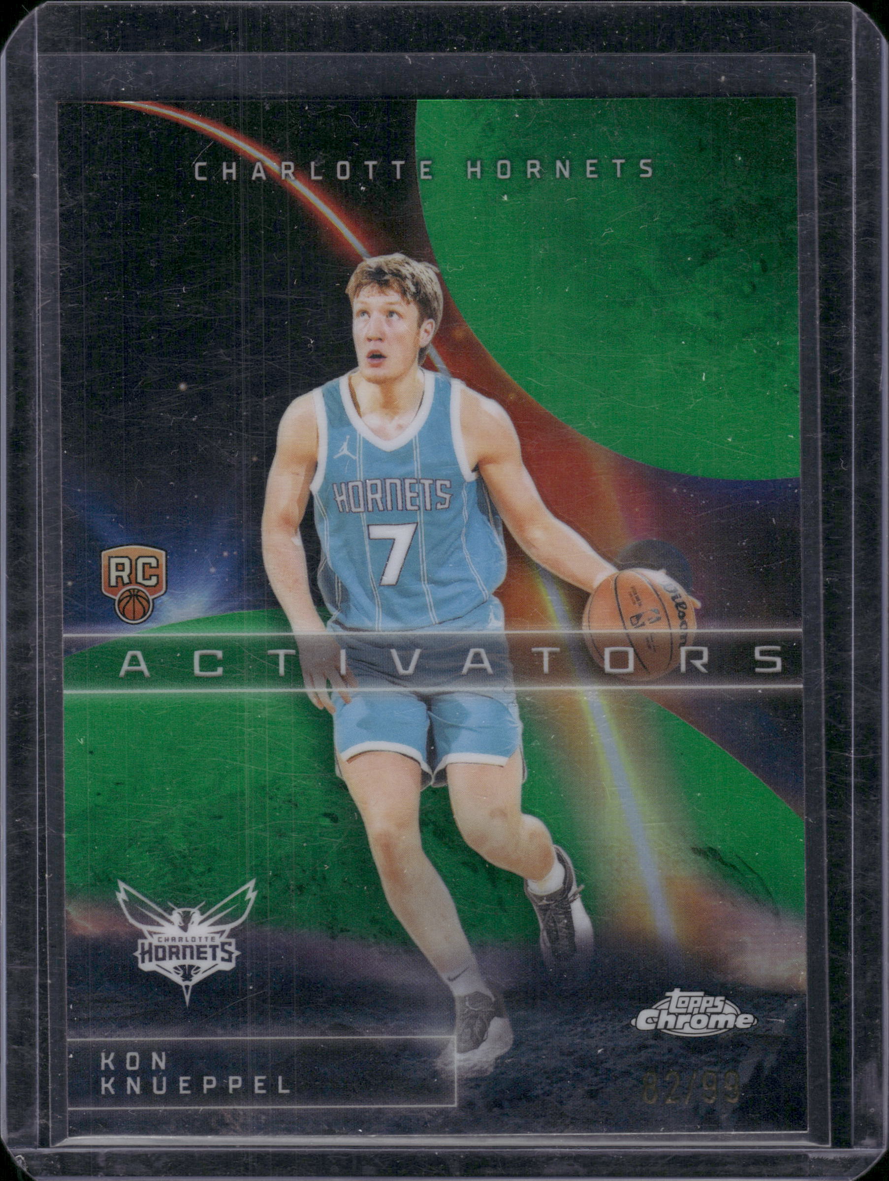 2025-26 Topps Chrome Kon Knueppel Activators Green Refractor #/99 #AC-14