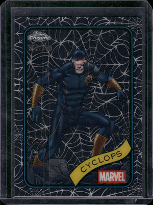 2025 Topps Chrome Marvel Cyclops Spider Web /399 #42