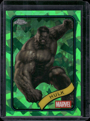 2025 Topps Chrome Sapphire Marvel Hulk Green /99 #128