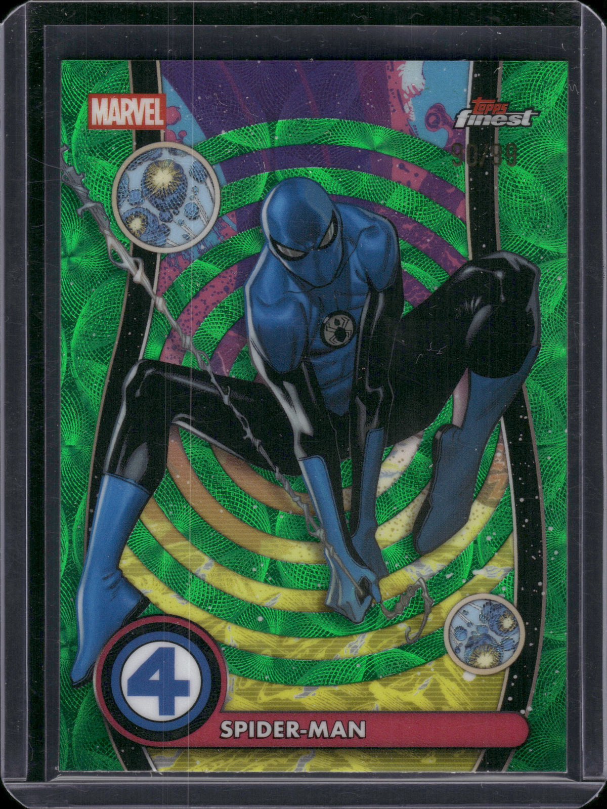 2026 Topps Finest Marvel Spider Man Green /99 #NZ-082