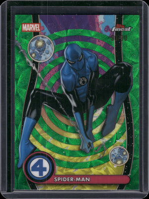 2026 Topps Finest Marvel Spider Man Green /99 #NZ-082