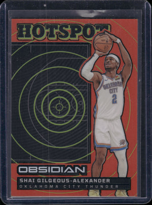 2024-25 Panini Obsidian Shai Gilgeous-Alexander Orange Flood #14
