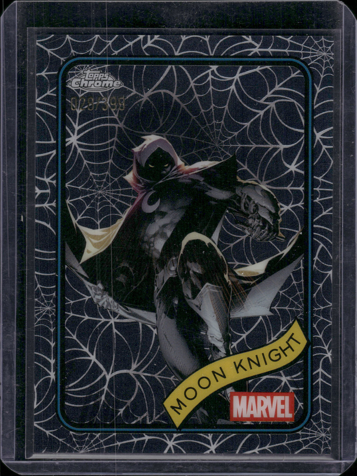 2025 Topps Chrome Marvel Moon Knight Spider Web /399 #98