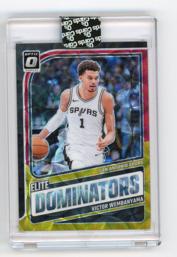 2024-25 Donruss Optic Victor Wembanyama Elite Dominators Red and Gold /99 #8