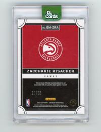 2024-25 Panini Obsidian Zaccharie Risacher Green Flood Relic #EM-ZRA