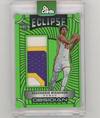 2024-25 Panini Obsidian Zaccharie Risacher Green Flood Relic #EM-ZRA