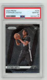 2024-25 Panini Prizm Stephon Castle Base PSA10 RC #234