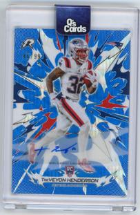 2025 Topps Resurgence Treveyon Henderson Blue Rookie Auto /99 #159 - Topps
