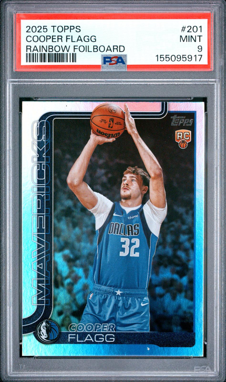 2025 Topps Cooper Flagg Rainbow Foilboard #201 PSA 9 - CDP