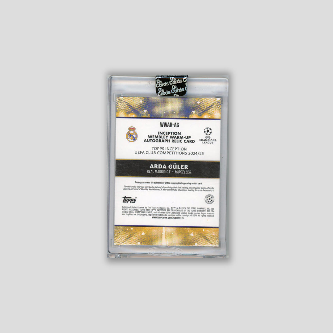 2024-25 Topps Inception Arda Guler Auto Wembley Relic /10 #WWAR-AG - Topps