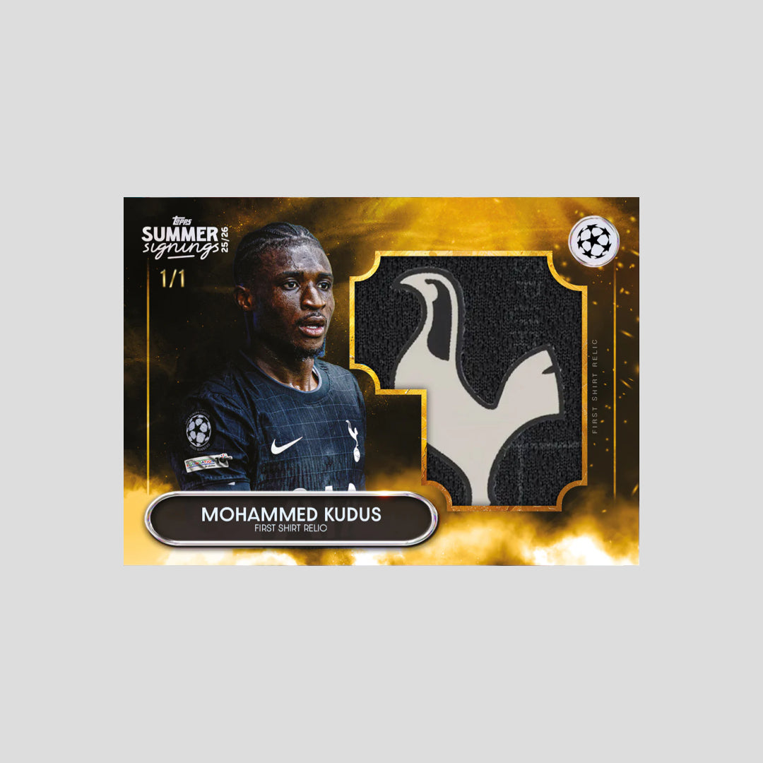 2025 Topps Soccer UEFA Club Competitions Summer Signings Hobby Box