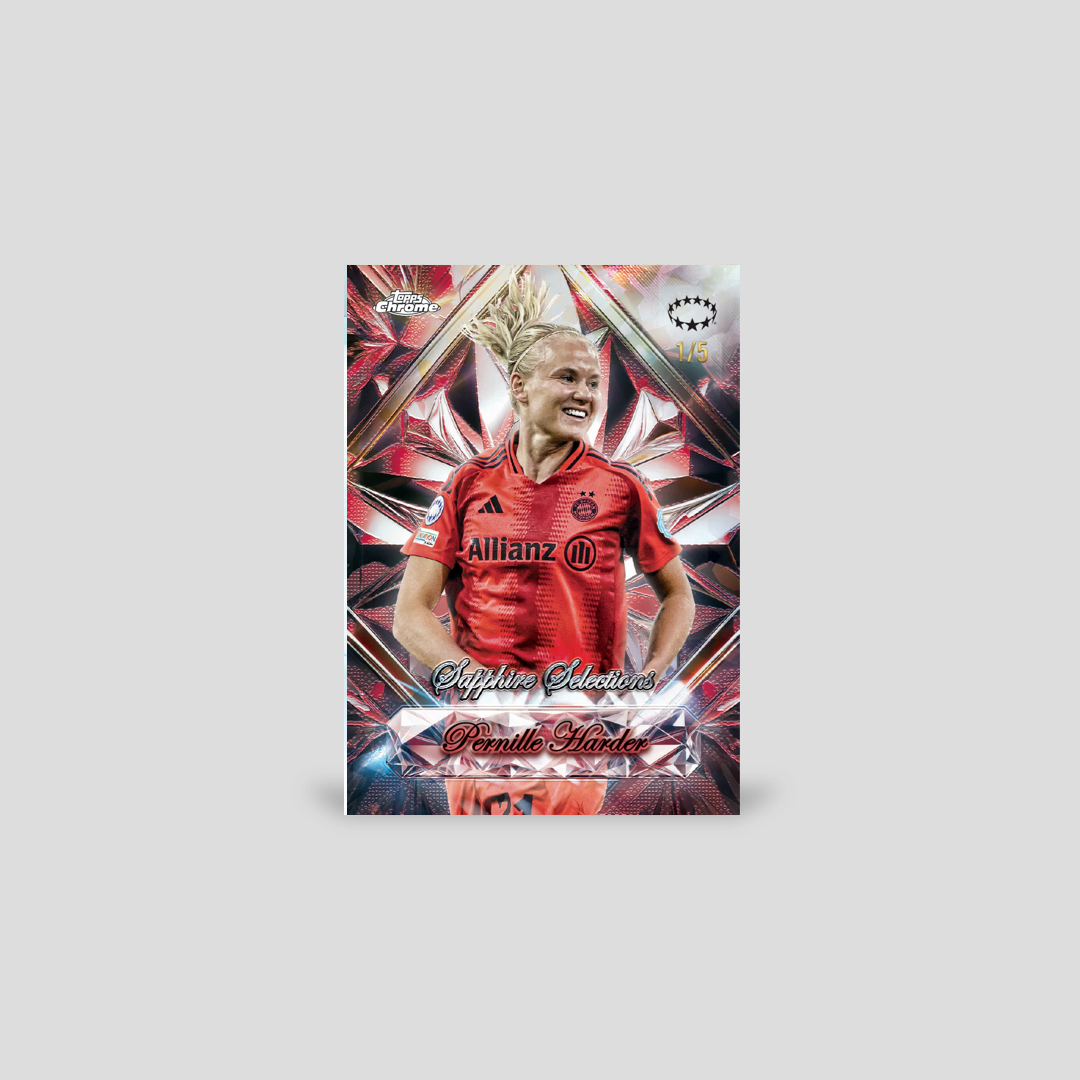 2024-25 Topps Chrome Sapphire Soccer UEFA Women's Champions League Hobby Box