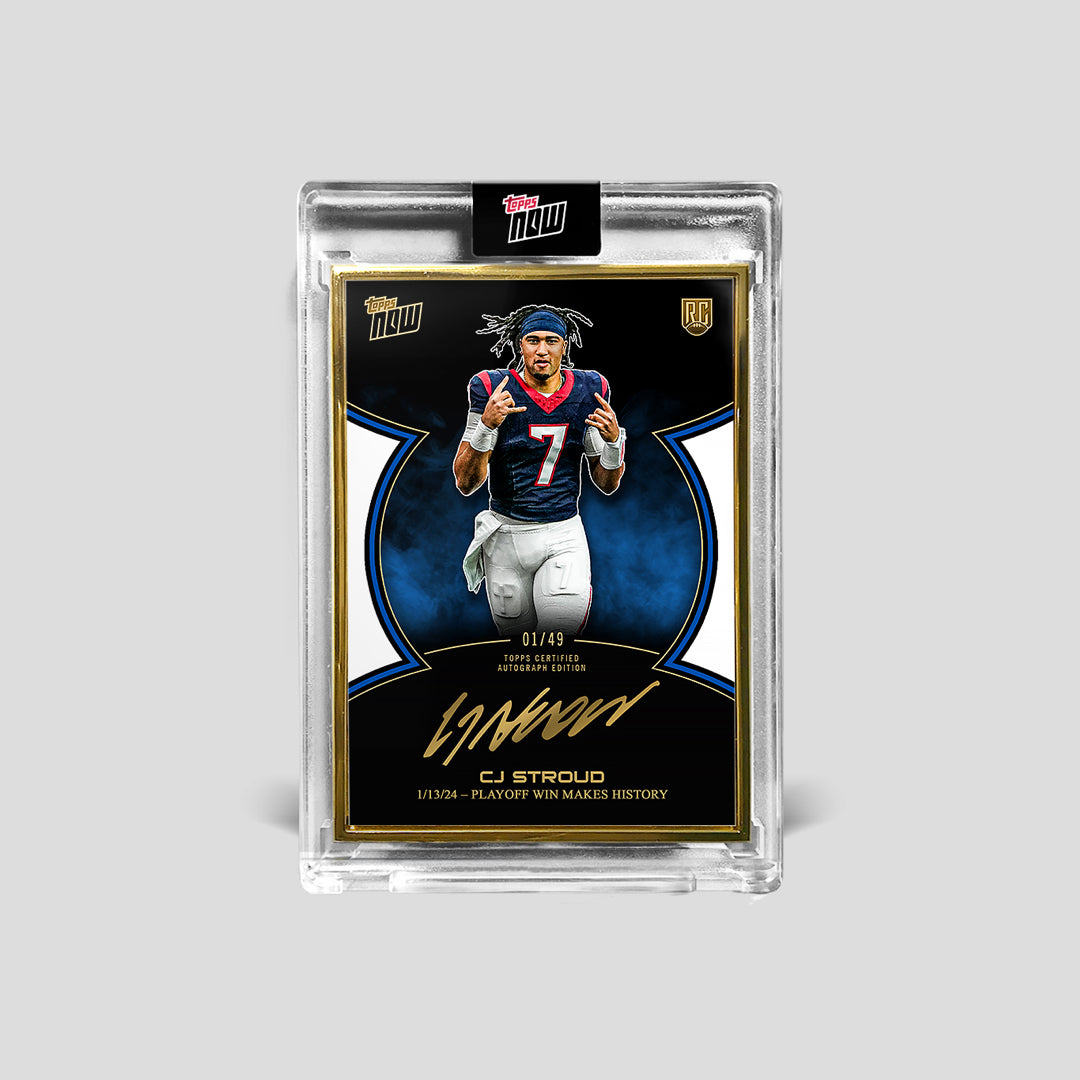 2023 Topps Now® C.J. Stroud Rookie Campaign Football Autograph Box Set