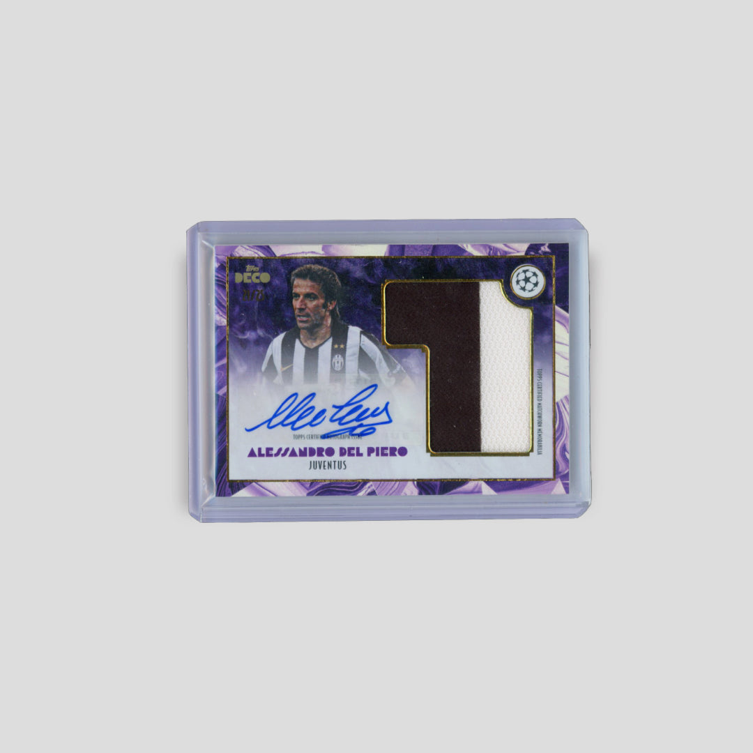 2024-25 Topps Deco Alessandro Del Piero Auto Relic /25 - Q's Cards
