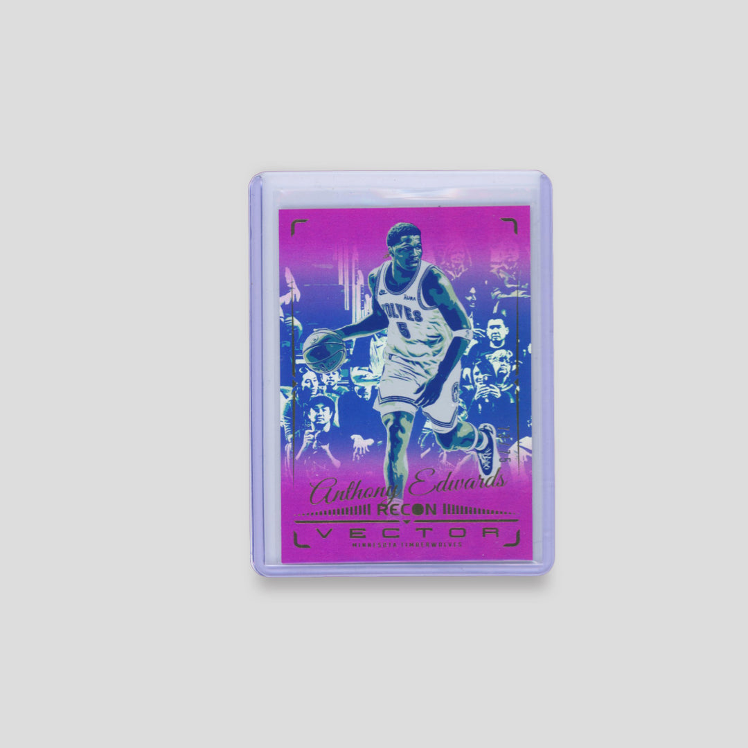 2023-24 Panini Recon Anthony Edwards Vector Purple /75 - Q's Cards