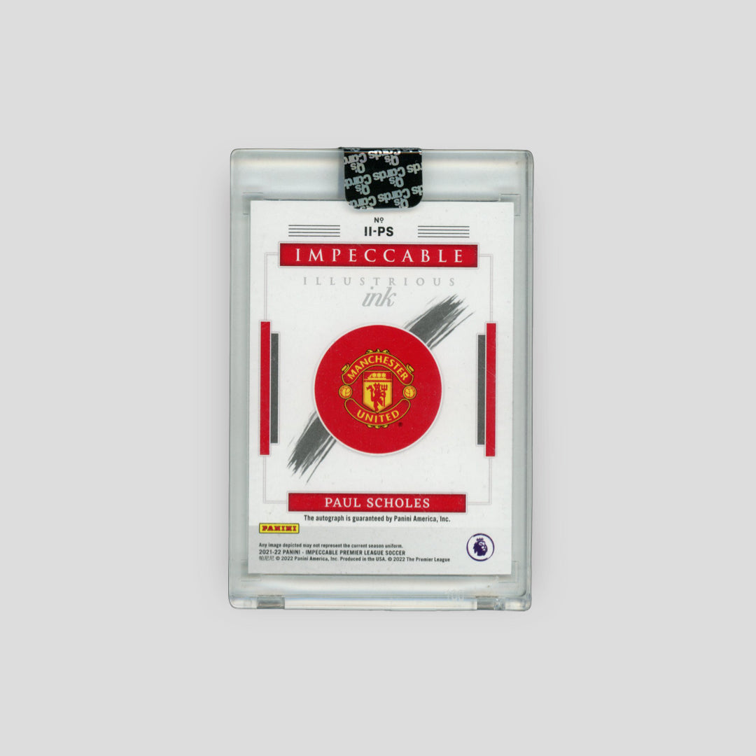 2021-22 Panini Impeccable Paul Scholes Illustrious Ink /35 - Q's Cards