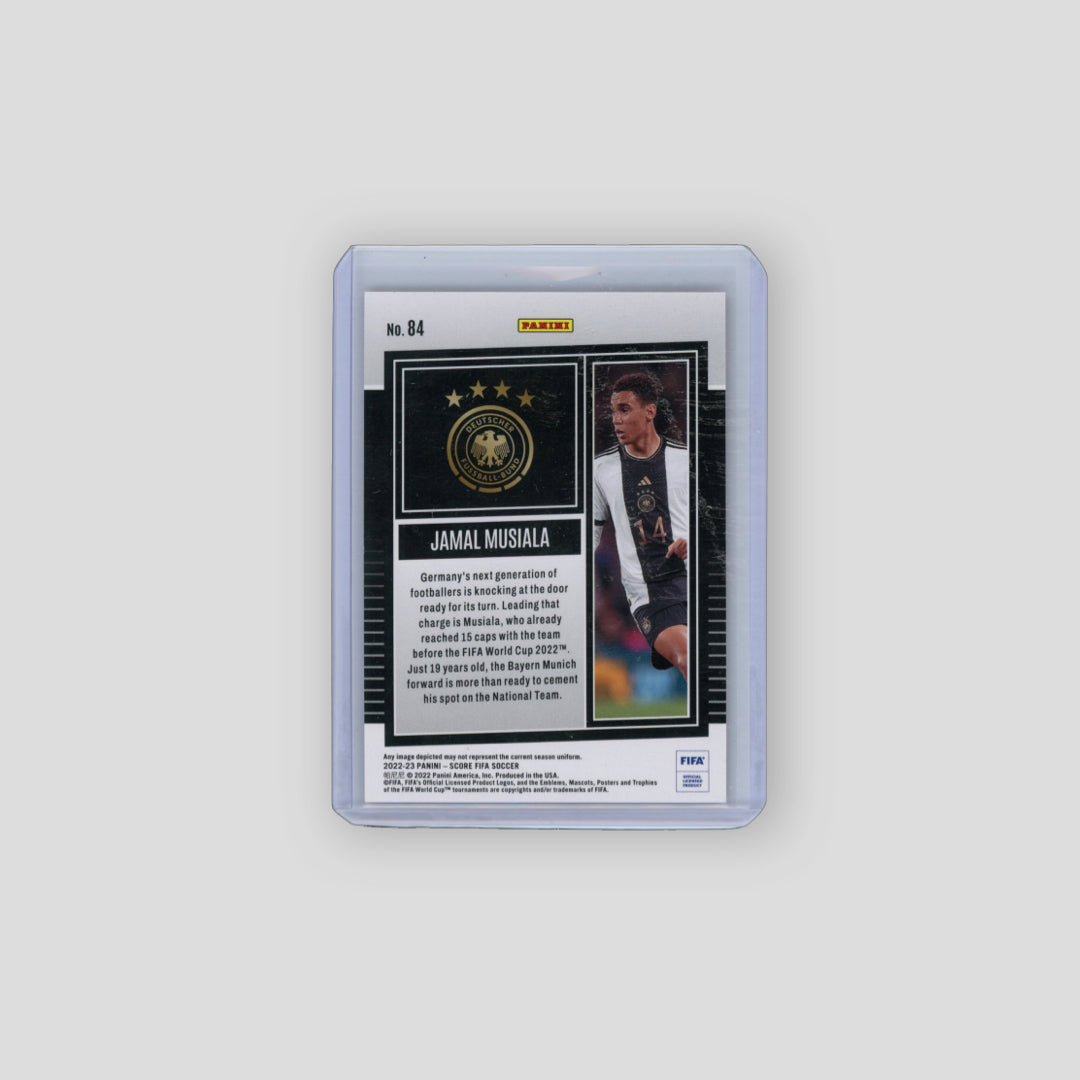 2022-23 Panini Score FIFA Jamal Musiala Orange /35 - Q's Cards
