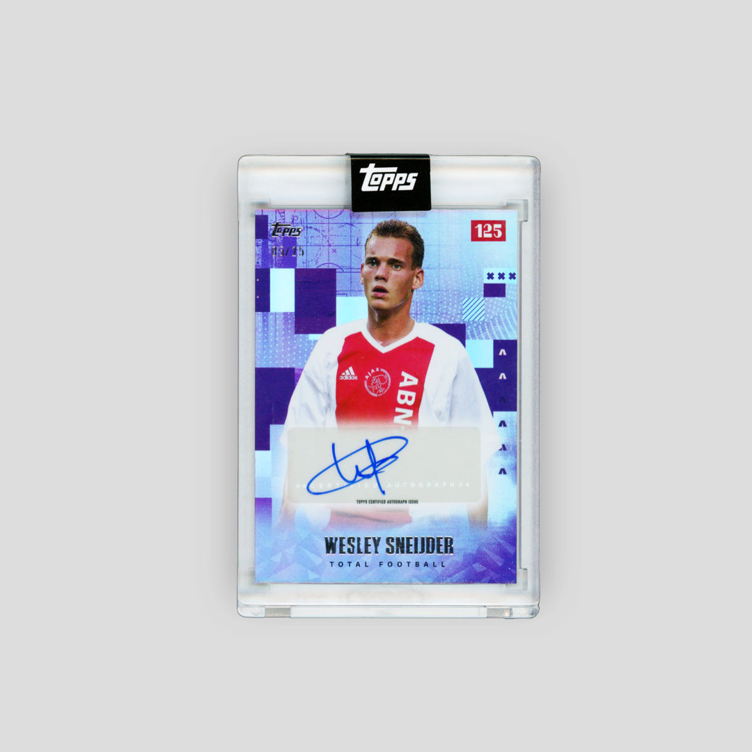 2025 Topps Ajax 125 Wesley Sneijder Total Football Purple /25 - Q's Cards