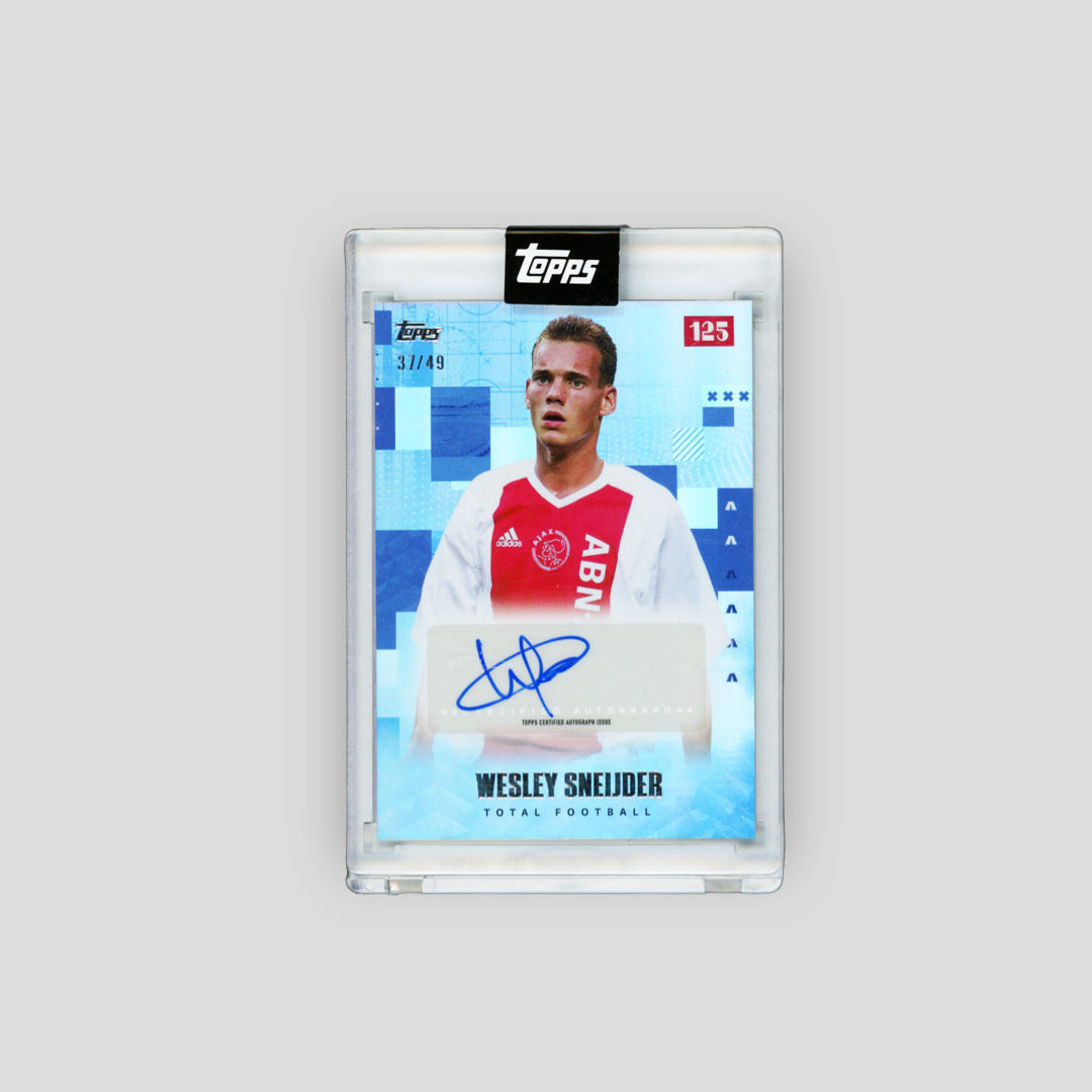 2025 Topps Ajax 125 Wesley Sneijder Total Football Blue /49 - Q's Cards