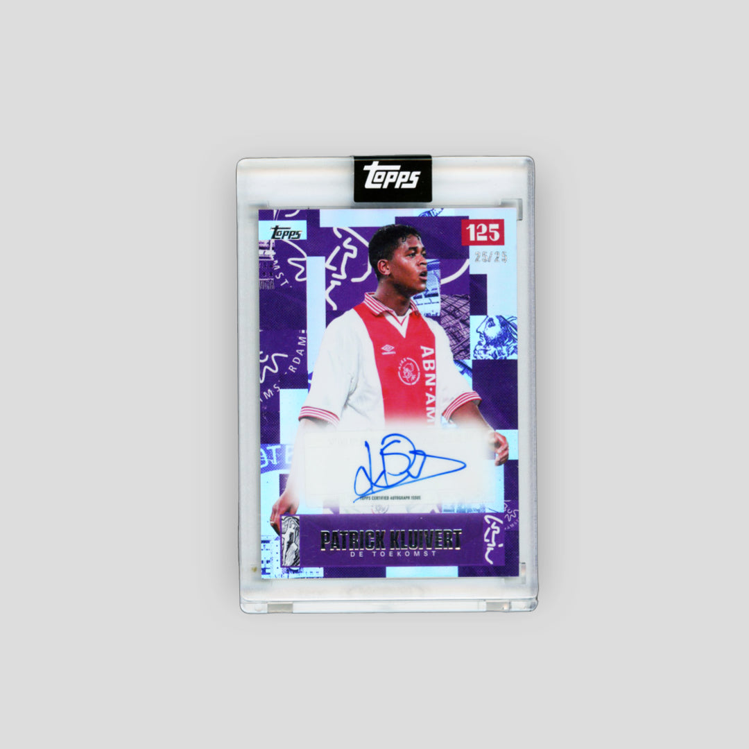 2025 Topps Ajax 125 Patrick Kluivert De Toekomst Purple /25 - Q's Cards