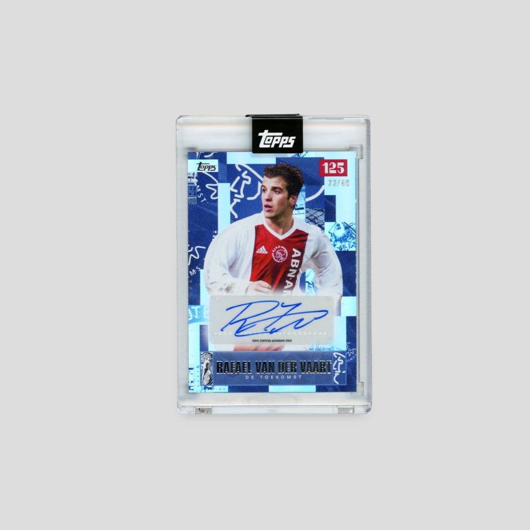 2025 Topps Ajax 125 Rafael Van Der Vaart De Toekomst Blue /49 - Q's Cards