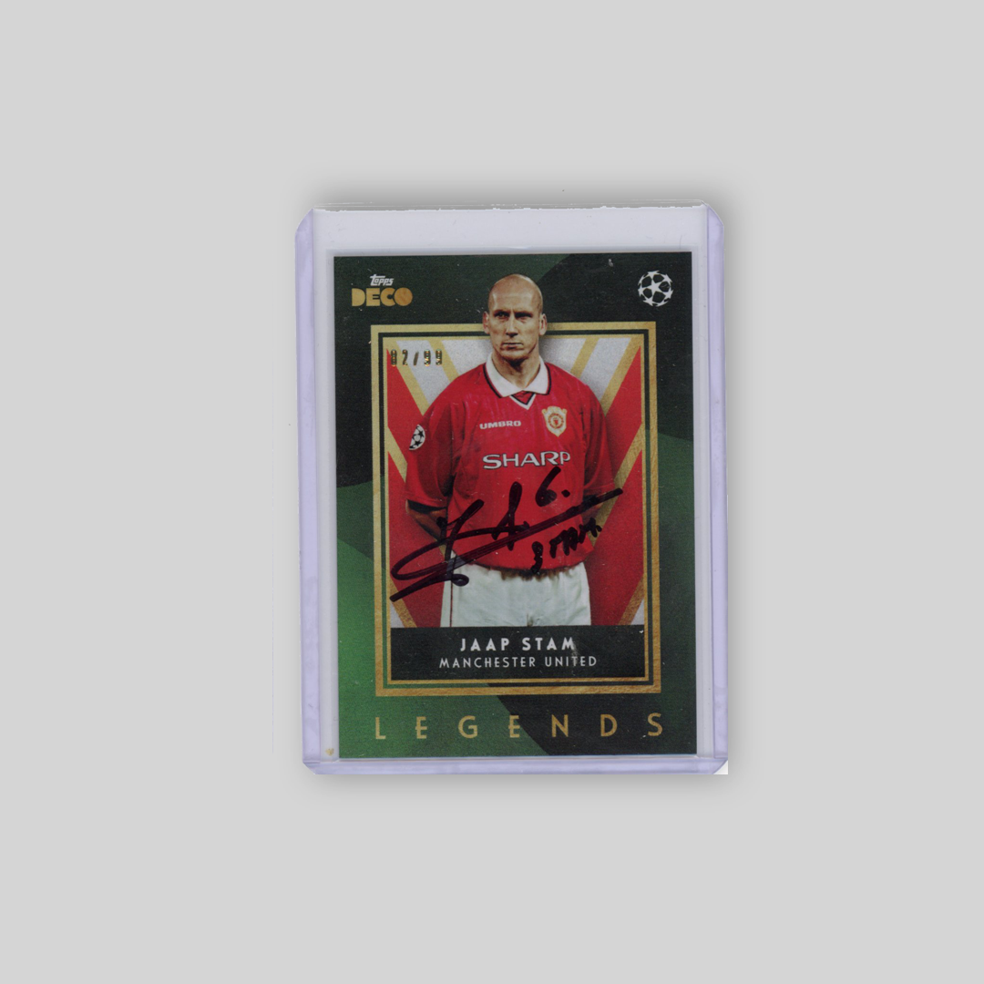 2023 Topps Deco Jaap Stam On Card Auto Legends /99