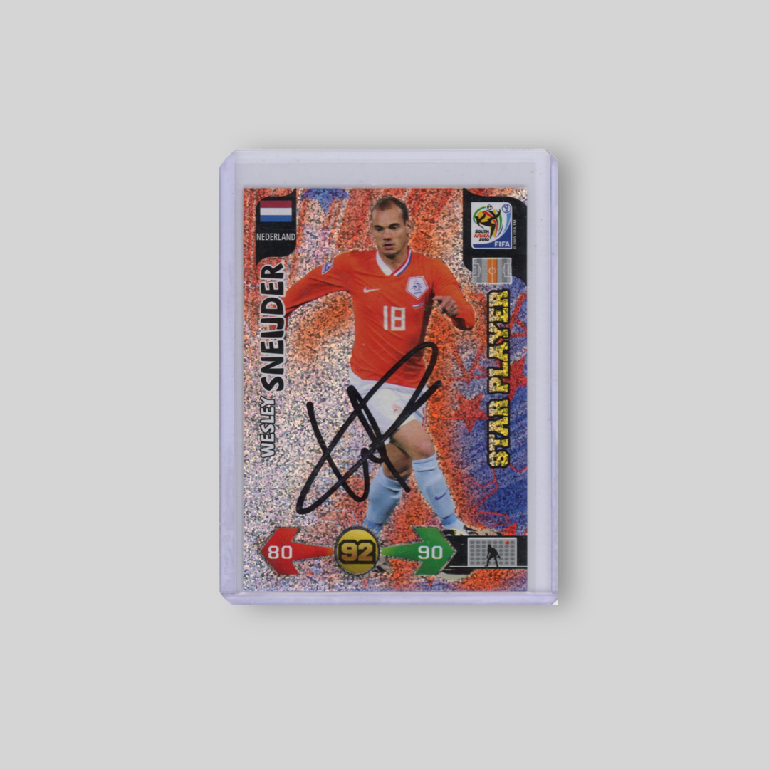 2010 Panini Adrenalyn XL Wesley Sneijder On Card Auto Star Player
