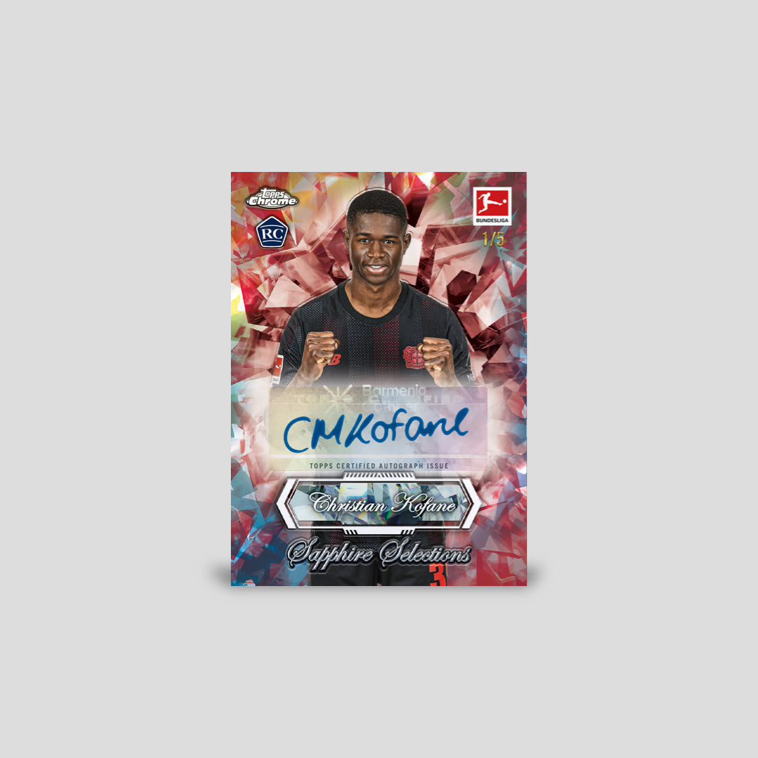 2025-26 Topps Chrome Sapphire Bundesliga Soccer Hobby Box - Q's Cards