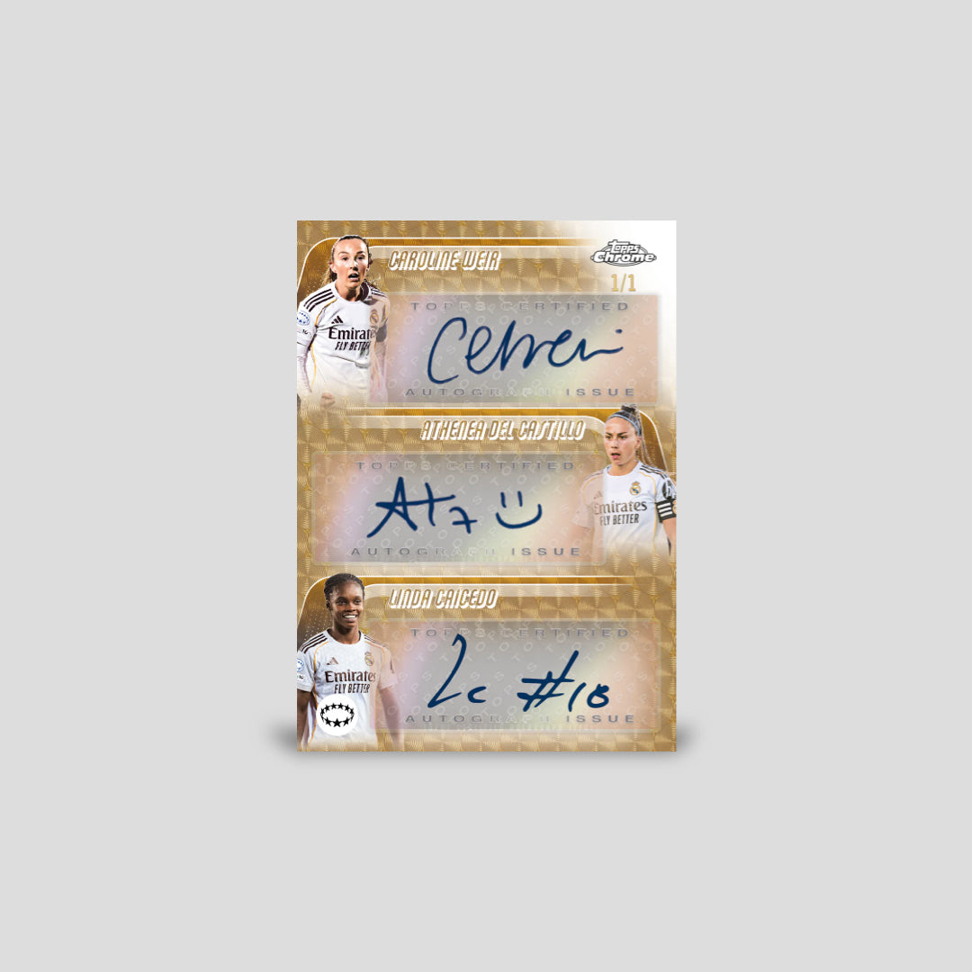 2025-26 Topps Chrome Soccer UEFA Women's Champions League Hobby Box - Q's Cards