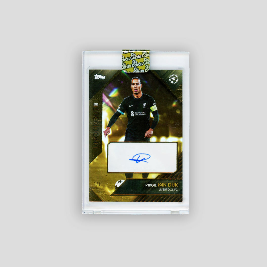 2024-25 Topps Knockout Auto Virgil van Dijk 1/1 Gold - Q's Cards