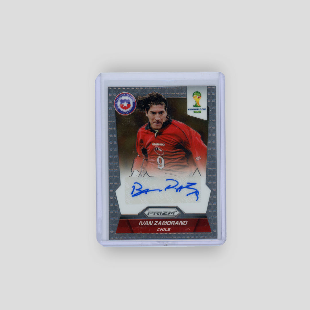 2014 Panini Prizm World Cup Auto Ivan Zamorano #S-IZ - Q's Cards