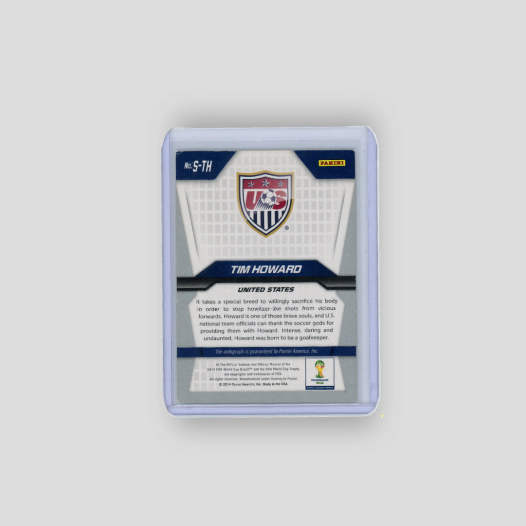 2014 Panini Prizm World Cup Auto Tim Howard #S-TH - Q's Cards