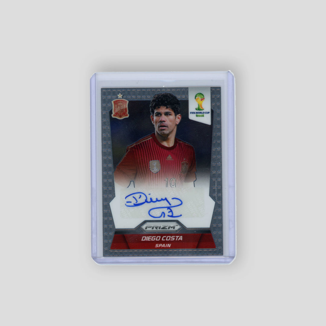 2014 Panini Prizm World Cup Auto Diego Costa #S-DC - Q's Cards