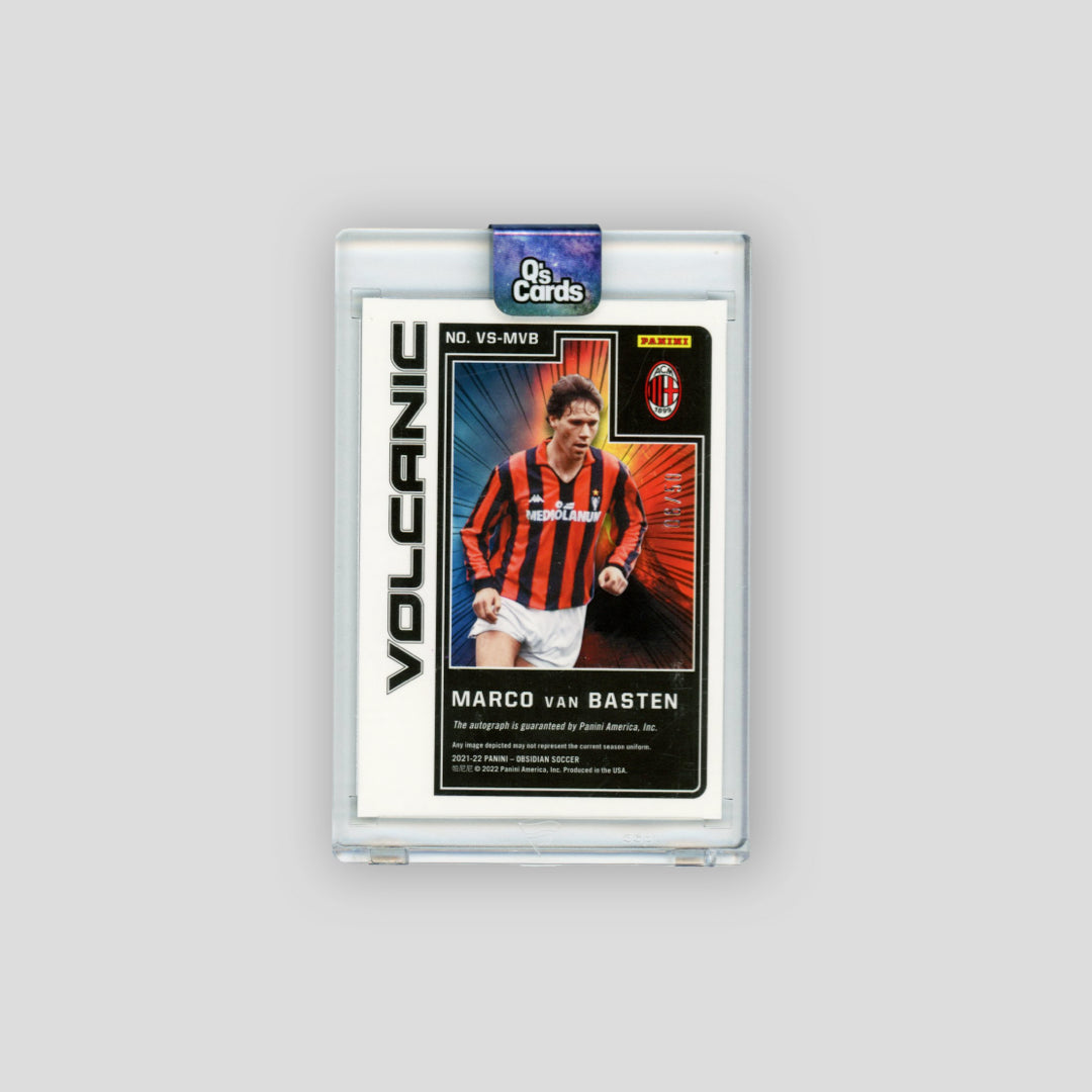 2021-22 Panini Obsidian Volcanic Auto Marco van Basten Purple /50 #VS-MVB - Q's Cards