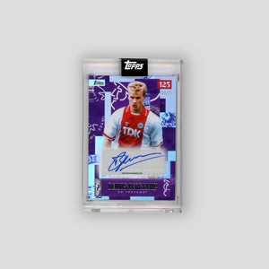 2025 Topps Ajax 125 Year Anniversary Dennis Bergkamp Purple auto /25 De Toekomst