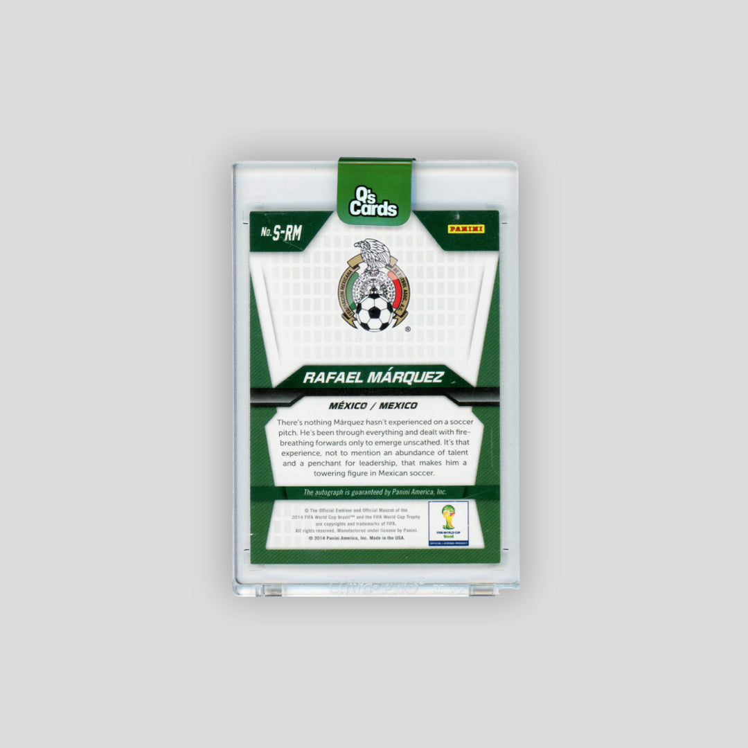 2014 Panini Prizm World Cup Auto Rafael Marquez #S-RM - Q's Cards