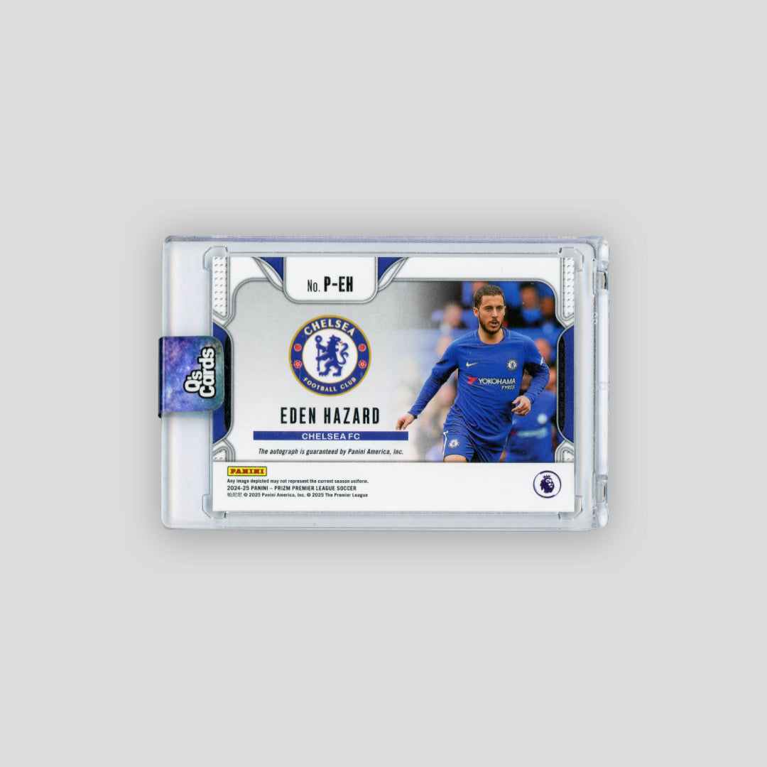 2024-25 Panini Prizm Premier League Penmanship Signatures Eden Hazard #P-EH - Q's Cards